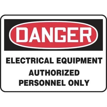 Accuform OSHA DANGER SAFETY SIGN ELECTRICAL MELC084XP MELC084XP